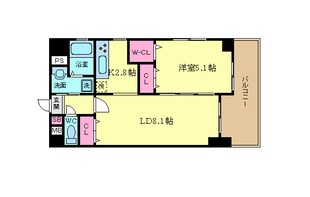 ルーエ五条堀川の物件間取画像